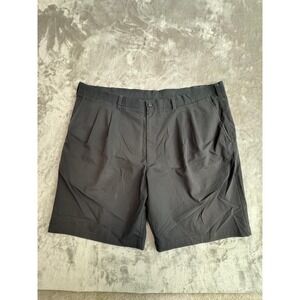 PGA TOUR Mens Black Pleated Polyester Golf Shorts Size 42